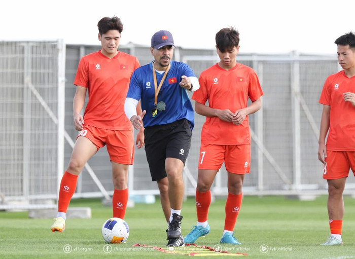 U17 Việt Nam chuẩn bị kỹ lưỡng cho trận ra quân gặp Úc. Ảnh: VFF