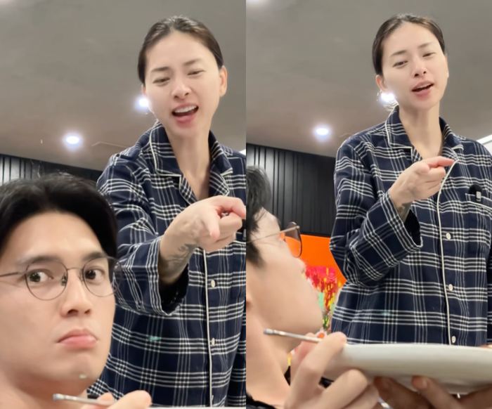 Showbiz 24h: Ngô Thanh Vân để lộ vòng hai to vượt mặt trong video mới được doanh nhân Huy Trần đăng tải. Ảnh: Chụp màn hình