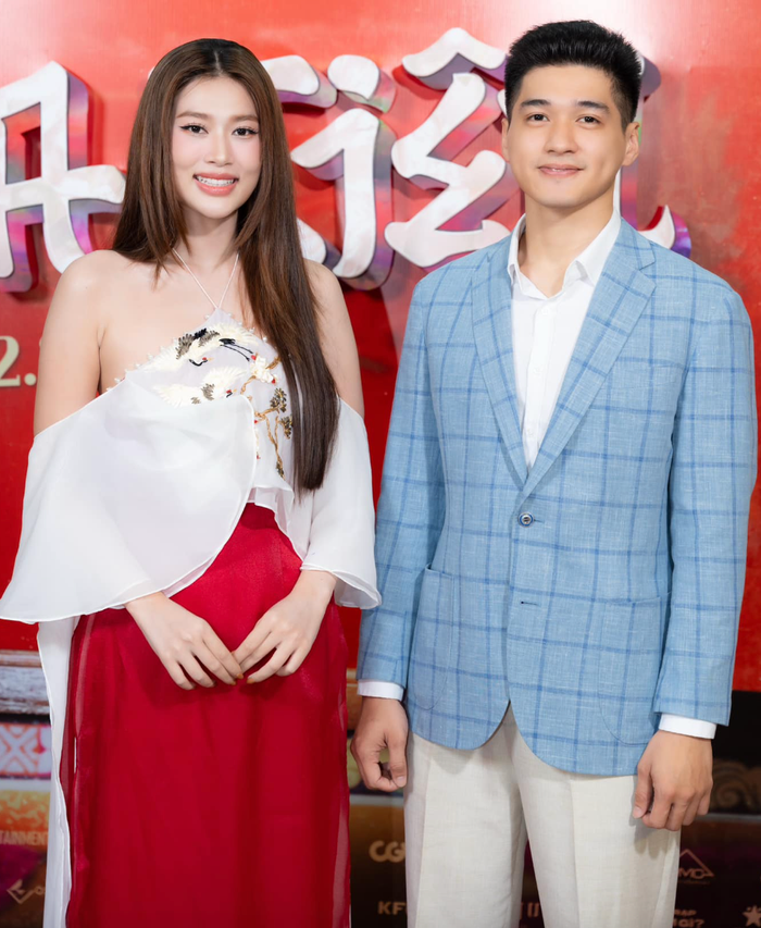 Hoa hậu Thiên Ân và Ma Ran Đô khi cùng tham gia một sự kiện. Ảnh: FBNV