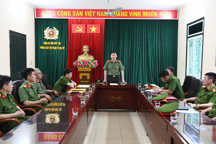 Đại tá Nguyễn Minh Tuấn, Giám đốc Công an tỉnh Phú Thọ quyết định xác lập chuyên án và chỉ đạo phá án