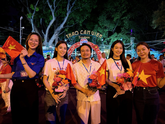 Hoa hậu Bảo Ngọc chiếm spotlight nhờ chiều cao 'khủng' 1m85, Hoa hậu Thanh Thuỷ - Hoa hậu Kiều Duy khoe nhan sắc rạng rỡ.