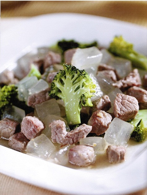 Món nha đam xào thịt bò lạ miệng mà bổ dưỡng. (Ảnh minh họa từ Internet)