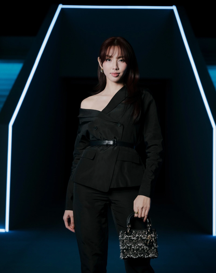 Hình ảnh của Hoa hậu Thùy Tiên xuất hiện lại trên trang fanpage của Dior. (Ảnh tổng hợp)