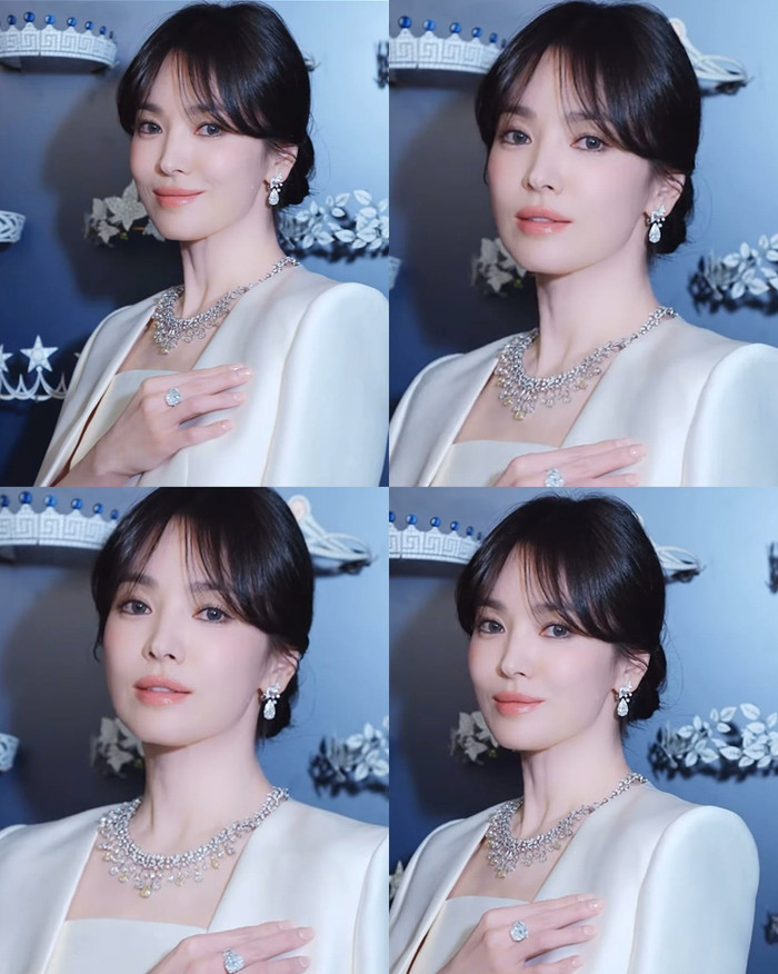 Từ trang phục, cách trang điểm đến thần thái của Song Hye Kyo đều nhận được những lời khen từ người hâm mộ (Ảnh: Instagram Song Hye Kyo). 