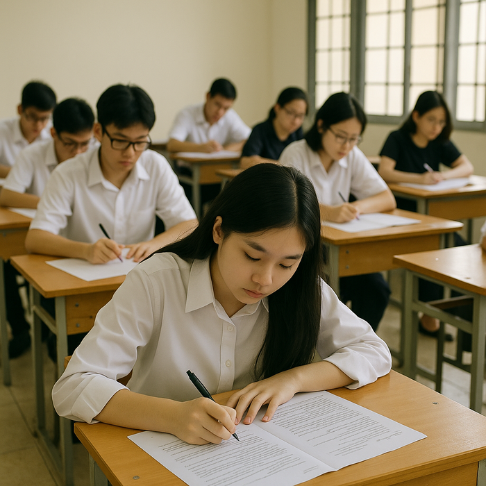Kỳ thi vào lớp 10 công lập đang đến gần. Ảnh minh hoạ