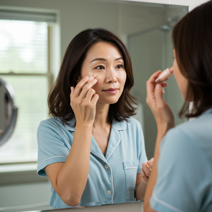 Trang điểm sau 40: Tránh sai lầm với kem che khuyết điểm để không 'già hơn chục tuổi' Ảnh 1