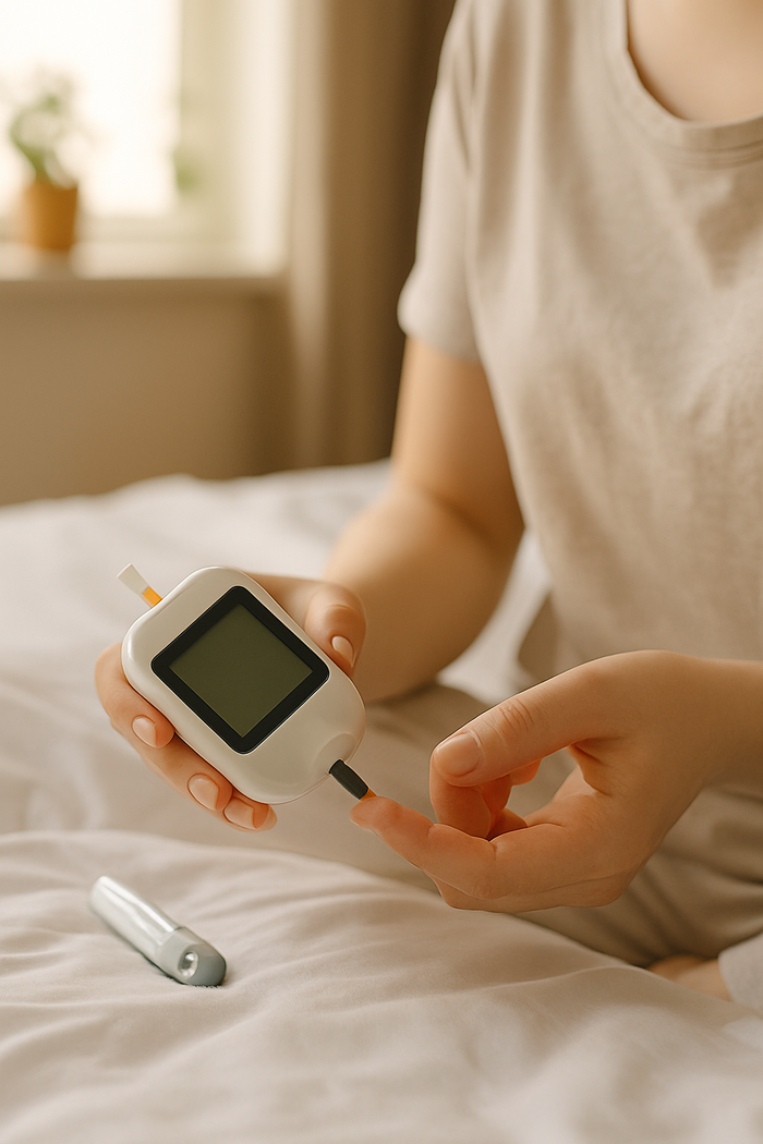 Nếu đang theo dõi sức khỏe đường huyết, nên kiểm tra chỉ số đường máu vào lúc đói mỗi sáng.