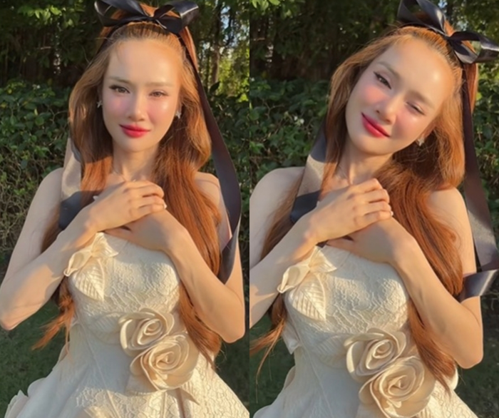 Showbiz 24h: Nhã Phương trong một sự kiện gần đây với tạo hình công chúa. Tuy nhiên, nhiều khán giả cho rằng kiểu tóc là 'điểm trừ', để lộ khuyết điểm. Ảnh: Chụp màn hình