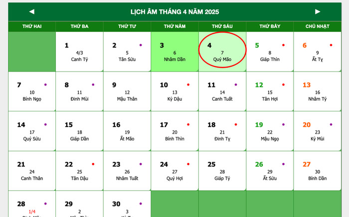 Lịch âm hôm nay 4/4/2025: Ngày 'mở cửa' đón lộc, tránh động thổ kẻo mất khí tốt Ảnh 2