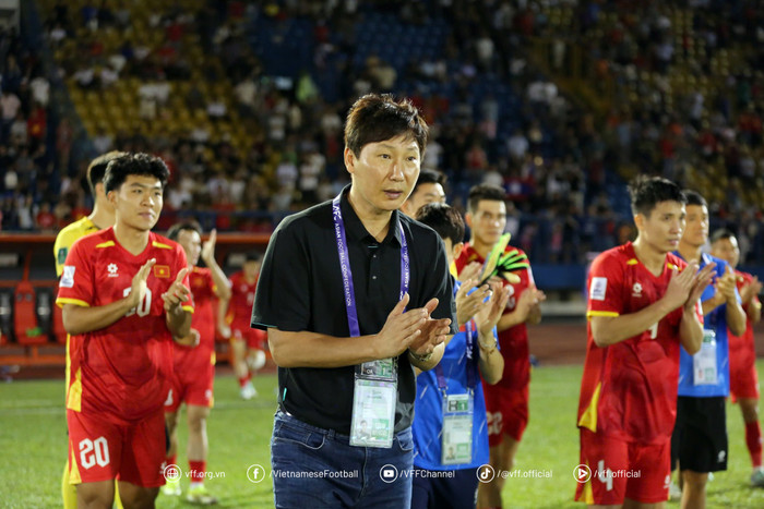 Tuyển Việt Nam đang thăng hoa ở thời HLV Kim Sang Sik. Ảnh: VFF