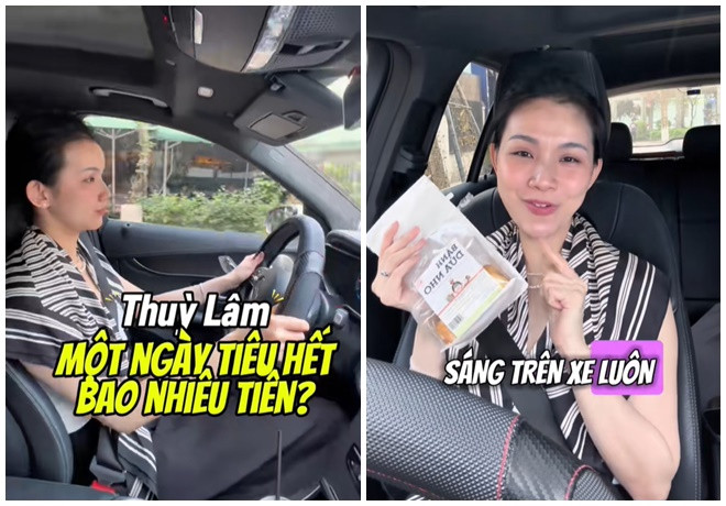 Hoa hậu Thùy Lâm chi tiêu 4.583.000 đồng trong một ngày. (Ảnh chụp màn hình)