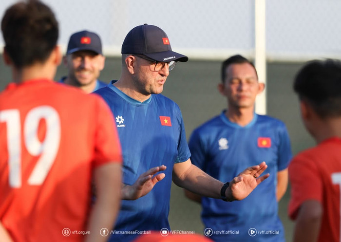 U17 Việt Nam quyết tâm thắng Úc. Ảnh: VFF