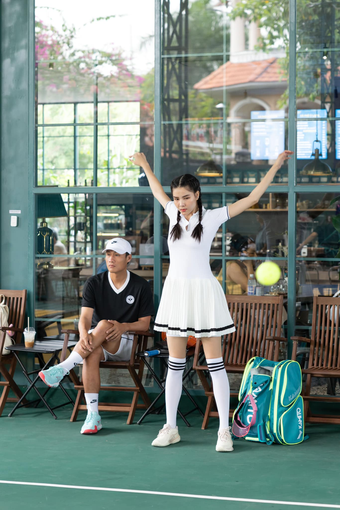 Vợ chồng Mạc Hồng Quân thường xuyên chơi pickleball cùng nhau trong nhiều tháng gần đây.