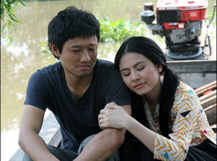 Vân Trang và Quý Bình khi cùng đóng phim Sông dài. Ảnh: Sưu tầm