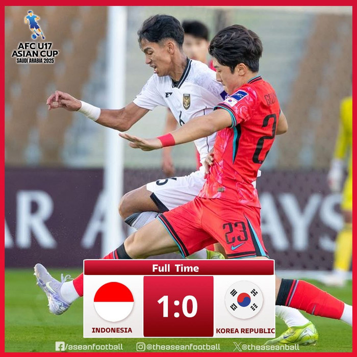 U17 Hàn Quốc thua Indonesia.