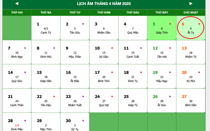 Lịch âm hôm nay 06/04/2025: Ngày đẹp để khai trương, cầu tài, khởi sự hanh thông Ảnh 2