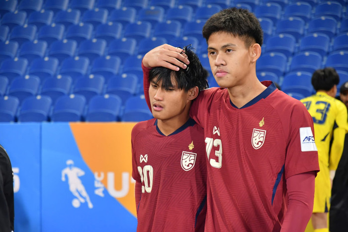 U17 Thái Lan đã bị loại sau trận thua 1-3 trước Saudi Arabia. Ảnh: FAT