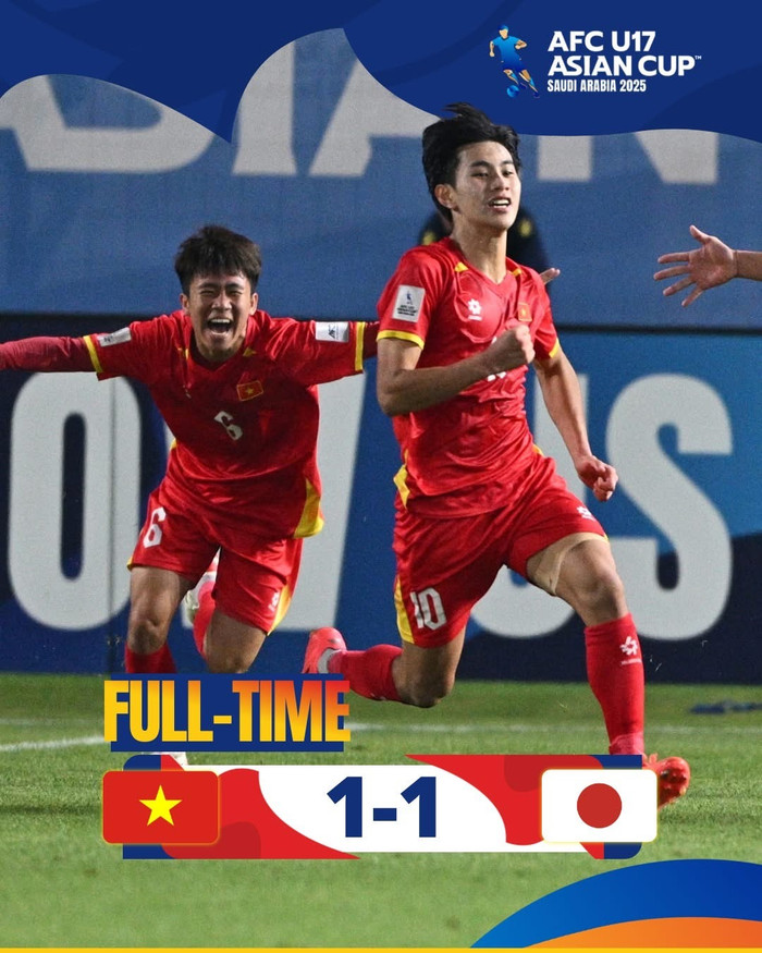 U17 Việt Nam hoà U17 Nhật Bản.