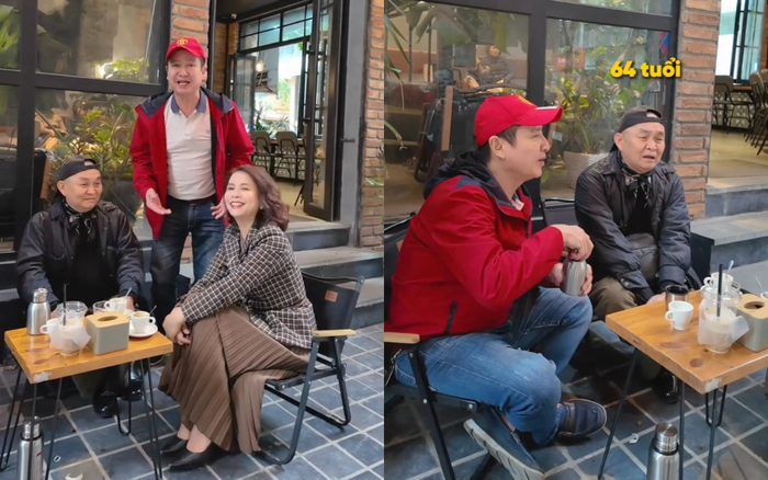 Showbiz 24h: Nghệ sĩ Xuân Hinh và nghệ sĩ Chí Trung đã có khoảng thời gian gặp gỡ, trò chuyện đầy vui vẻ. Ảnh: Chụp màn hình