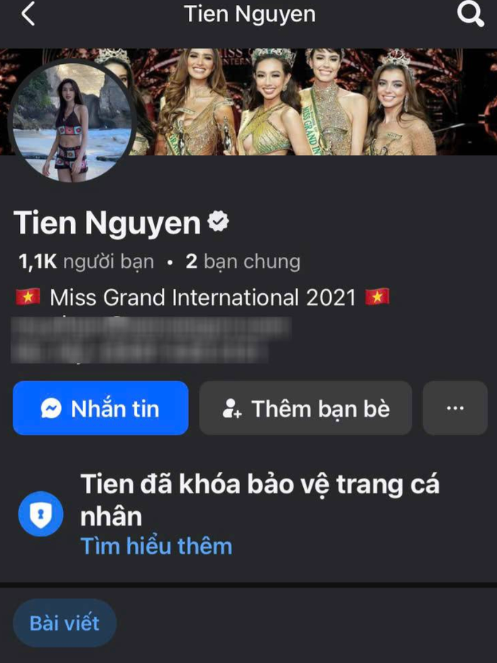 Showbiz 24h: Hoa hậu Thùy Tiên khóa bảo vệ trang cá nhân. Ảnh: Chụp màn hình