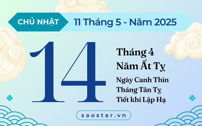 Lịch âm 11/5/2025: Tranh chấp, kiện tụng dễ thắng lớn Ảnh 1