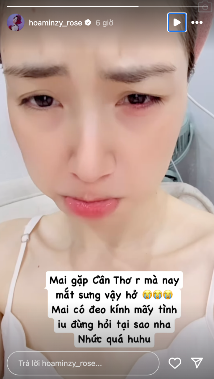 Showbiz 24h: Hòa Minzy lo lắng vì sự cố ngoài ý muốn. Ảnh: IGNV