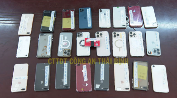 Tang vật của vụ án. Ảnh: Công an tỉnh Thái Bình
