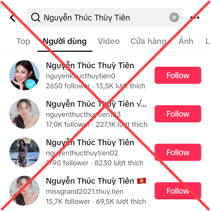 Mạng xã hội xuất hiện hàng loạt tài khoản mạo danh Hoa hậu Thùy Tiên, dẫu rằng nàng Hậu đã 'ở ẩn' từ đầu tháng 4 đến nay.