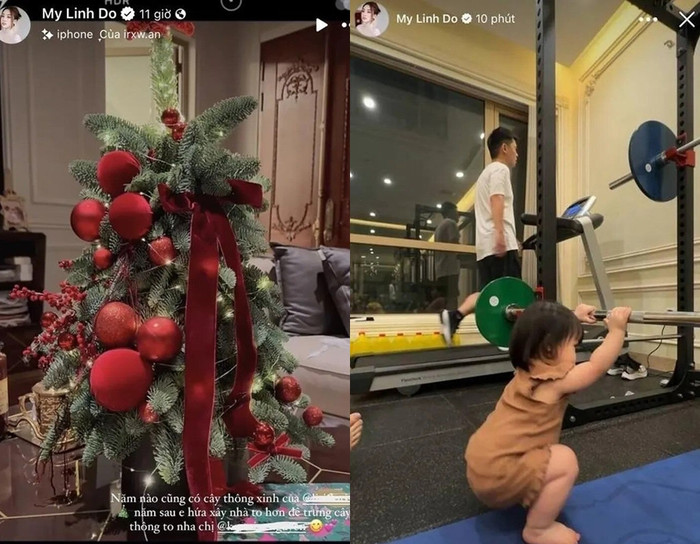 Nàng hậu để lộ một góc nhỏ trong biệt thự nhà chồng.