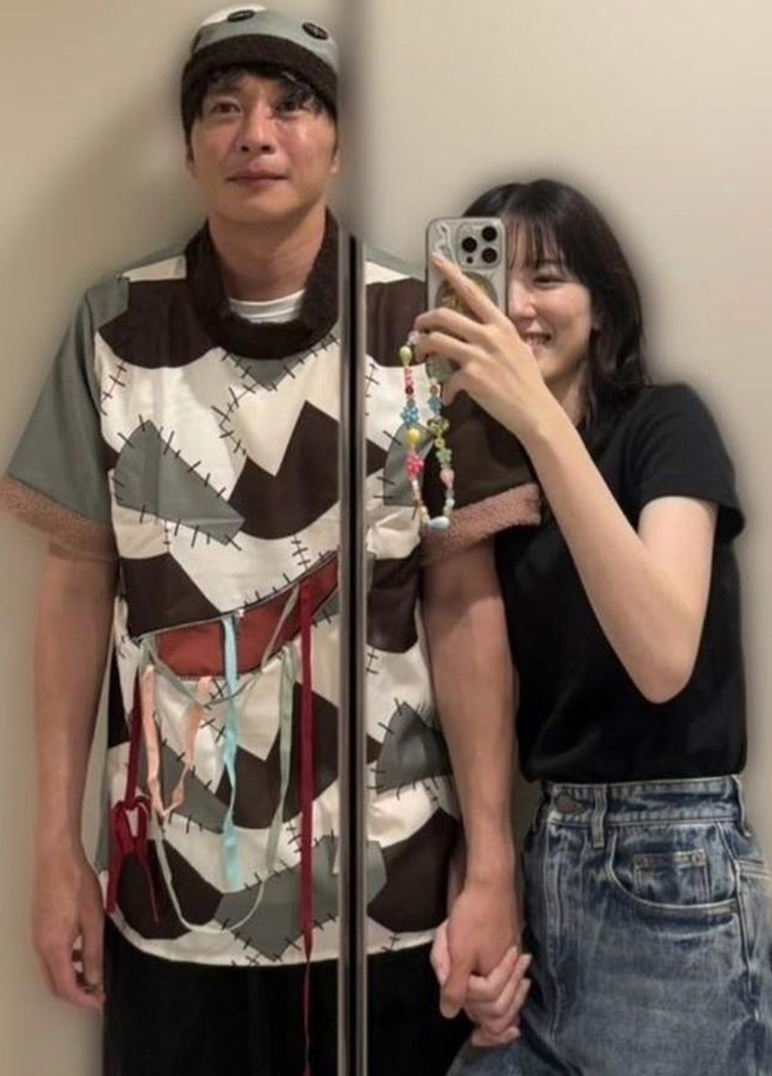 Ảnh thân mật được cho là của cặp đôi Nagano Mei - Tanaka Kei. Ảnh: Sưu tầm