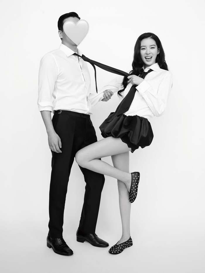 Dù người mẫu Irene đã sở hữu chiều cao đáng ngưỡng mộ là 1m78, nhưng khi ở cạnh chồng cô vẫn trở nên nhỏ bé. Vì vậy cư dân mạng mới suy đoán chồng của Irene có thể cao lên tới 2m. Ảnh: IGNV