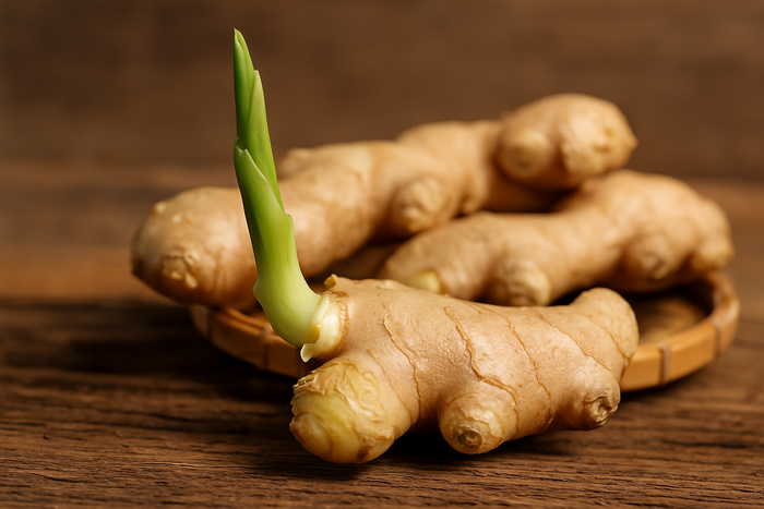 Gừng mọc mầm sản sinh safrole - gây tổn thương gan.
