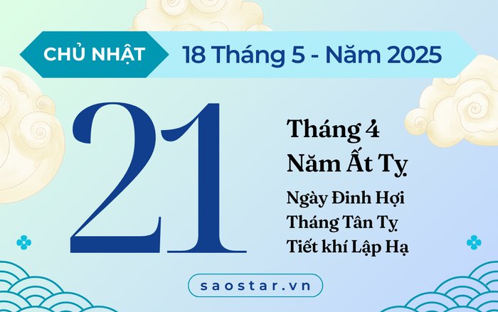 Lịch âm hôm nay 18/5/2025: Cát lợi cho khai trương, cầu tài Ảnh 1