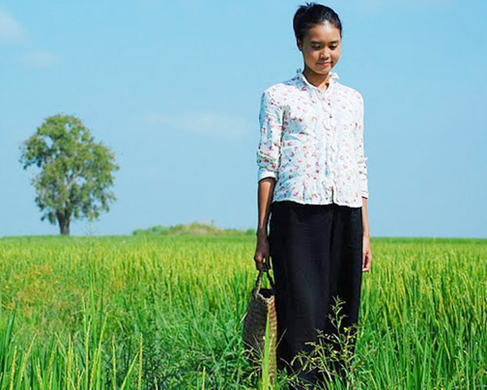 Ninh Dương Lan Ngọc thời điểm đóng Cánh đồng bất tận.