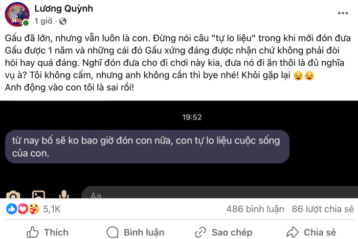 Showbiz 24h: Bài viết mới nhất của diễn viên Quỳnh Lương đã thu hút sự chú ý từ phía khán giả. Ảnh: Chụp màn hình