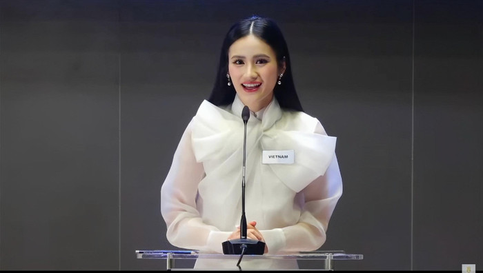Hoa hậu Ý Nhi mất thêm một cơ hội giành vé lọt thẳng top 40 chung cuộc của Miss World 2025. (Ảnh: FBNV) Hoa hậu Ý Nhi mất thêm một cơ hội giành vé lọt thẳng top 40 chung cuộc của Miss World 2025. (Ảnh: FBNV)