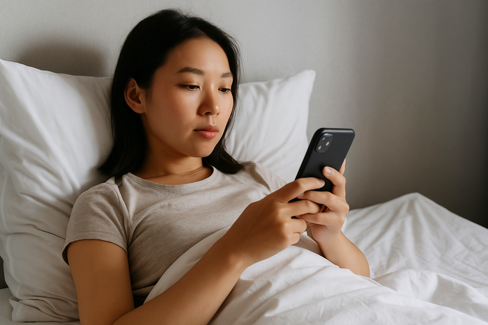 Xem điện thoại ngay khi vừa tỉnh dậy là thói quen không tốt cho hệ thần kinh.