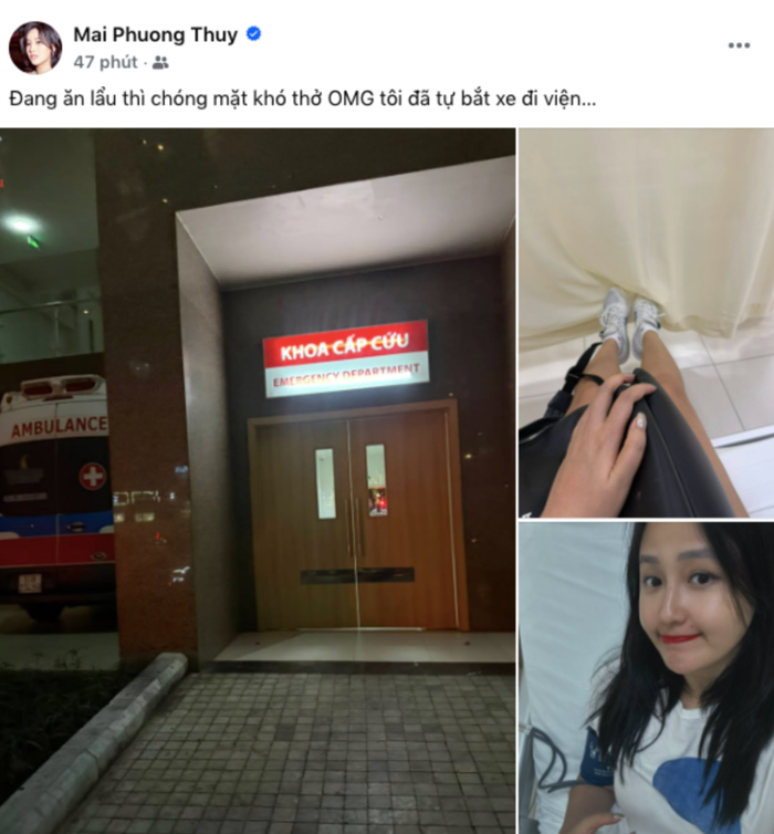 Showbiz 24h: Hoa hậu Mai Phương Thúy nhập viện cấp cứu khi đang ăn lẩu. Ảnh: FBNV