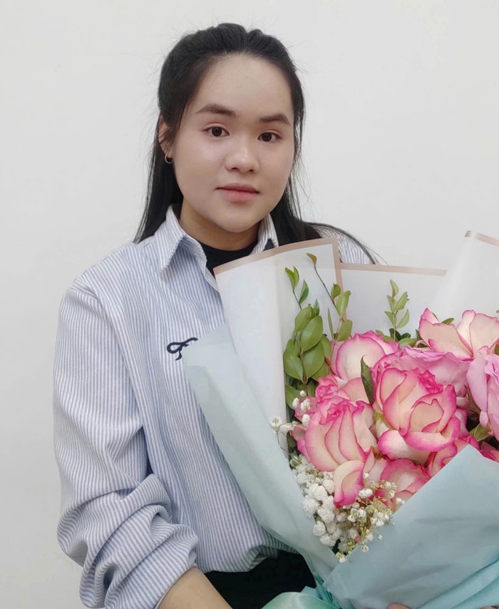 Sinh viên Đỗ Ngọc Huế. Ảnh: báo Dân Trí.