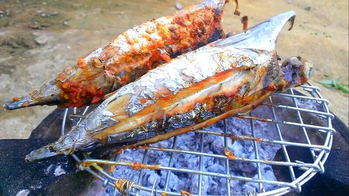 Cá ngừ nướng muối ớt. (Ảnh sưu tầm)