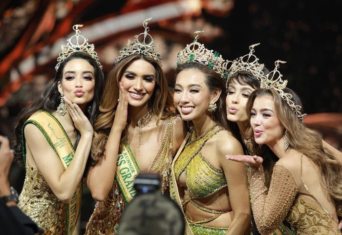 Thùy Tiên trở thành người Việt Nam đầu tiên đăng quang Hoa hậu Hòa bình Quốc tế (Ảnh: Miss Grand International)