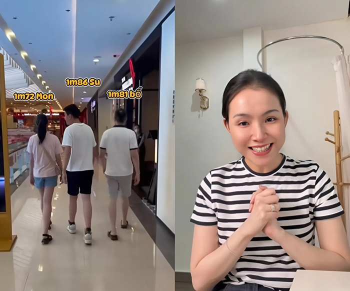 Showbiz 24h: Thùy Lâm tiết lộ con trai 14 tuổi cao 1m86, trong khi con gái cao 1m72 vô cùng ấn tượng. Ảnh từ TikTok Nguyễn Thùy Lâm