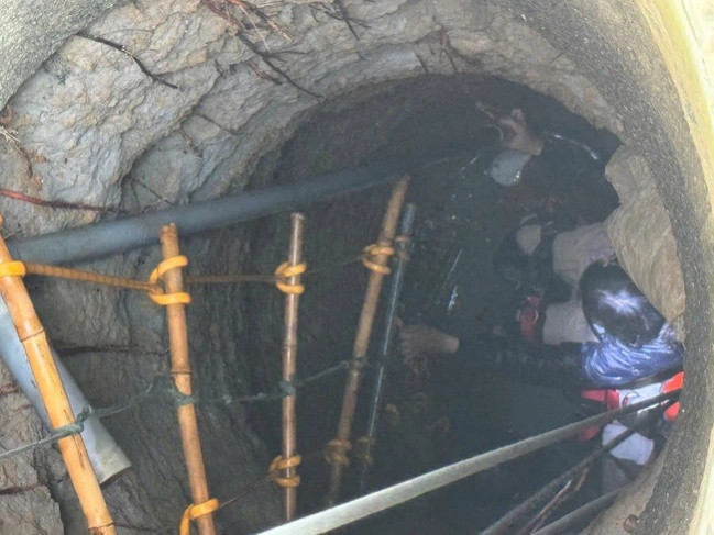 Tây Ninh: Người phụ nữ mang thai 8 tháng rơi xuống giếng sâu gần 20m Ảnh 2