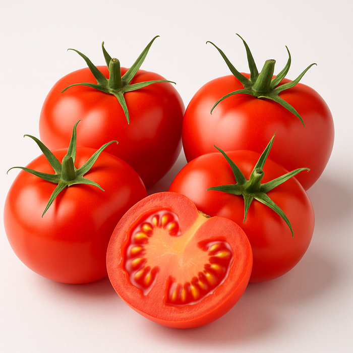 Cà chua tăng sản sinh collagen, giảm nếp nhăn và mẩn đỏ.