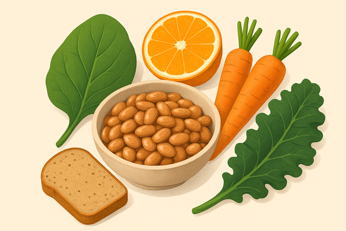 Folate là vitamin nhóm B tham gia vào quá trình tổng hợp và sửa chữa DNA, đồng thời hỗ trợ phân chia tế bào bình thường.