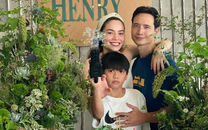 Kim Lý đồng hành từ khi Subeo còn nhỏ. (Ảnh FBNV)