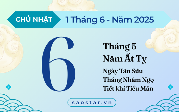 Lịch âm hôm nay 1/6/2025: Chọn đúng việc để vận hanh thông suốt ngày Ảnh 1