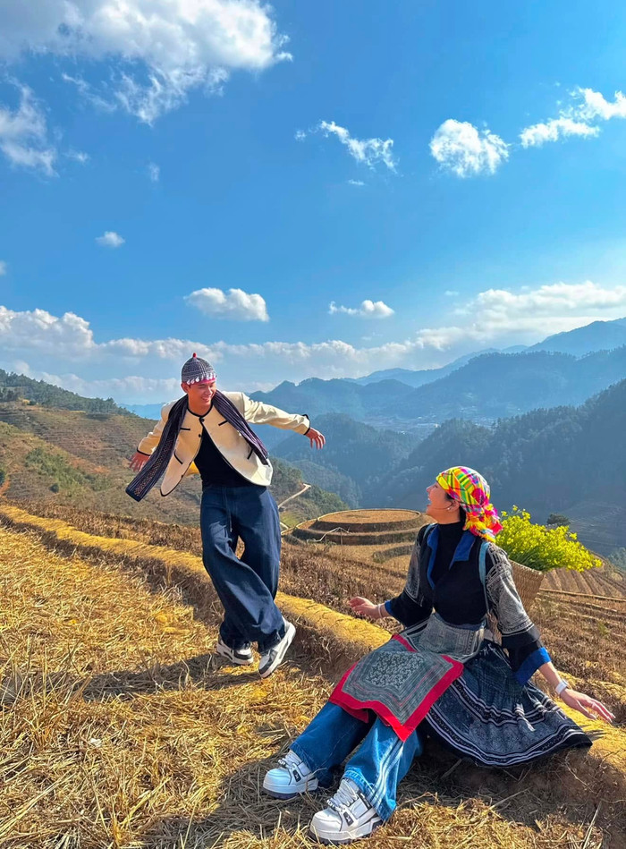 Phạm Kiên từng công khai 'đánh dấu chủ quyền' khi đăng ảnh du lịch cùng Diệp Lâm Anh vào ngày Lễ tình nhân 14/2. (Ảnh: FBNV)