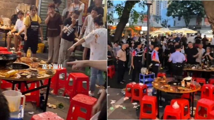 Con mèo từ trên trời rơi xuống nồi lẩu đang sôi, 9 thực khách bị bỏng Ảnh 1