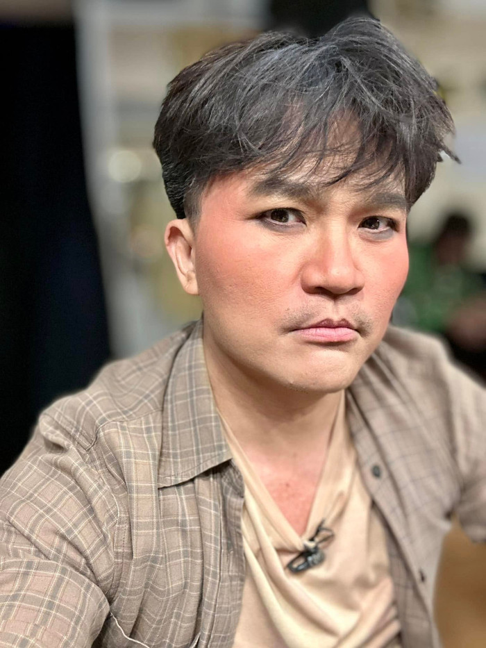 Hồng Ánh cho biết, Đại Nghĩa cố gắng hoàn thành vai diễn nặng ký dù mẹ đang gặp nguy kịch. (Ảnh FBNV)